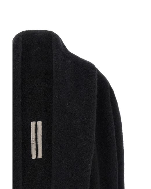 Rick Owens Black Long-Sleeve Cardigan