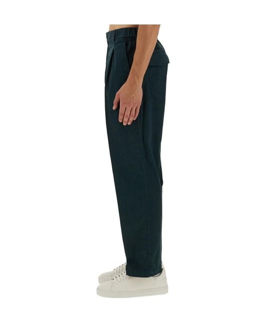 Helmut Lang Blue Cargo Zoot Pants for men