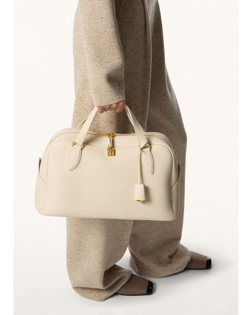 Loro Piana Natural Needle Medium Handbag