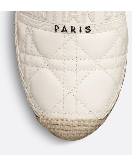 Dior White Granville Espadrille