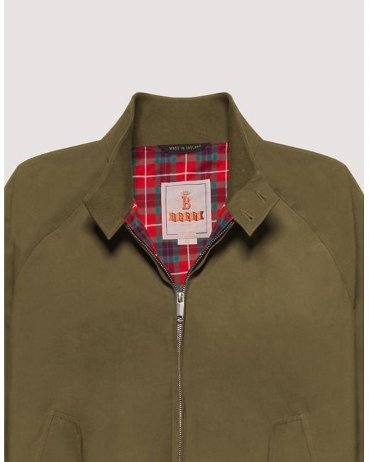 Baracuta Green G 9 Harrington Zip-Up Bomber Jacket for men