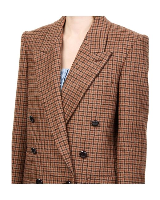 Chloé Brown Double Breasted Jacket