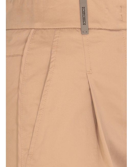 Peserico Natural Fashionable Casual Pants