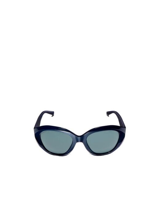 Gucci Blue Geometric-Frame Sunglasses for men