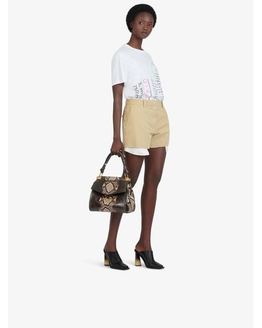 Givenchy Natural Make Casual Shorts On The Floor