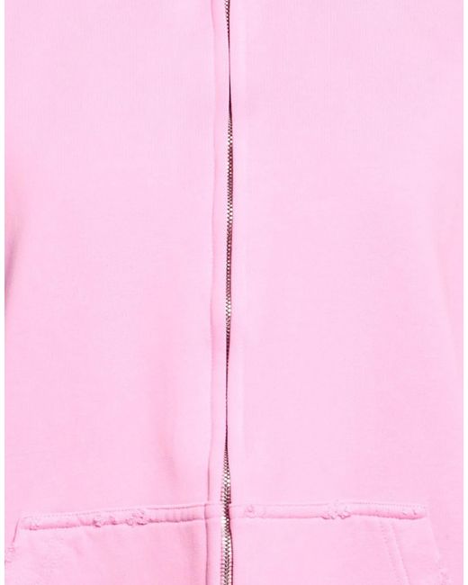 Balenciaga Pink Simple Printed Hoodie