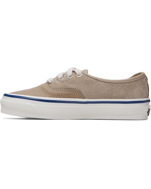 Vans Gray Authentic 44 Siped Low-Top Sneakers