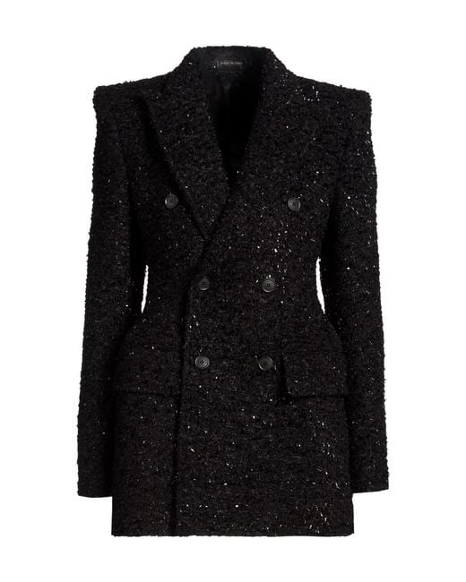 Balenciaga Black Double Breasted Blazers