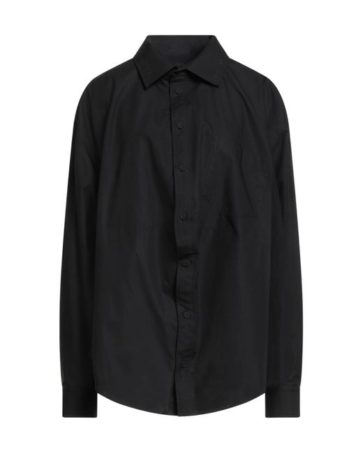 Balenciaga Black Solid Colour Shirts Blouses
