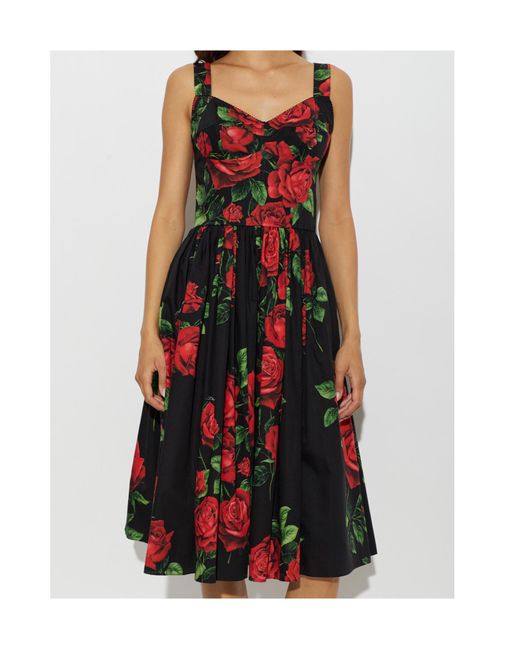 Dolce & Gabbana Red Sleeveless Dress