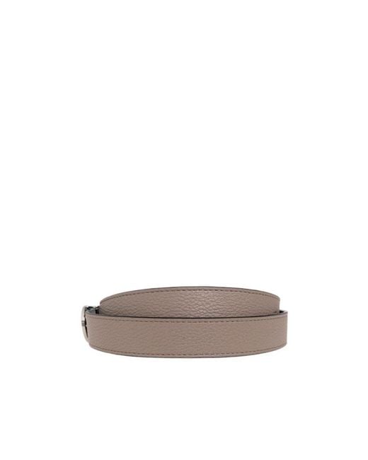 Tory Burch White Miller Reversible Belt