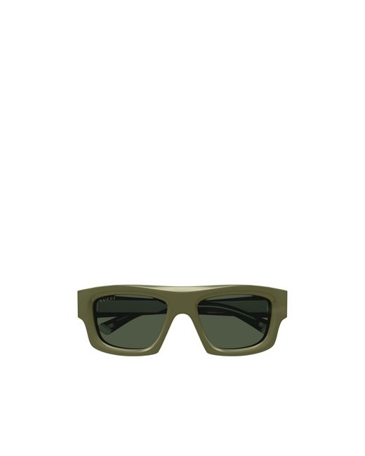 Gucci Green Eyewear Square-Frame Sunglasses for men