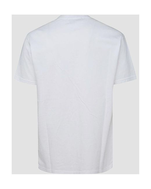 Vivienne Westwood White Logo Embroidered Crewneck T-Shirt for men