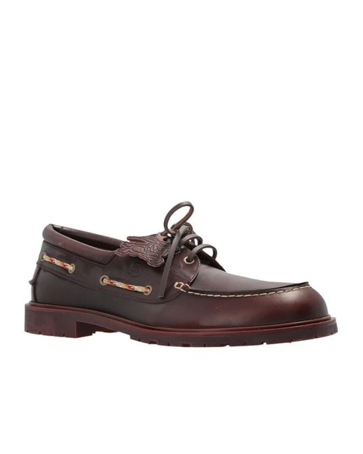 Burberry Brown Ekd Charm Rogue Lace-Up Shoes for men