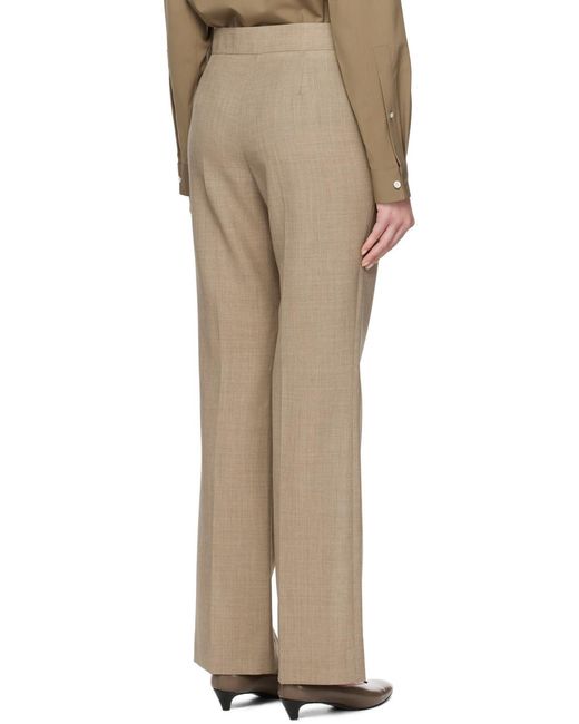 The Row Brown Baer Wool Trousers