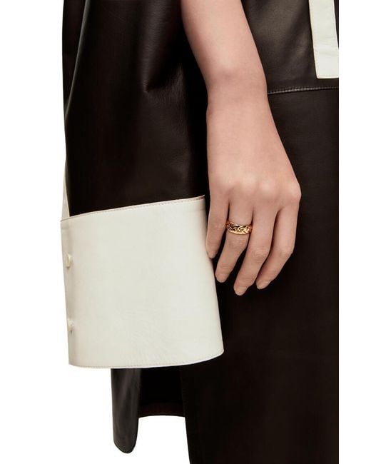 Loewe Metallic Braided Ring