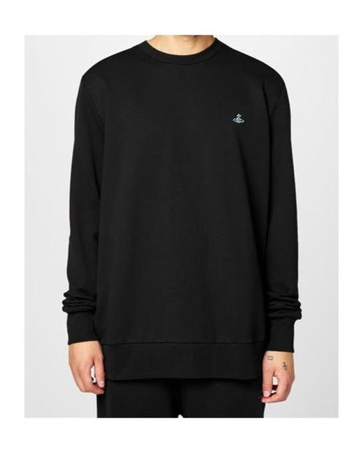 Vivienne Westwood Black Crew Neck Sweatshirt for men
