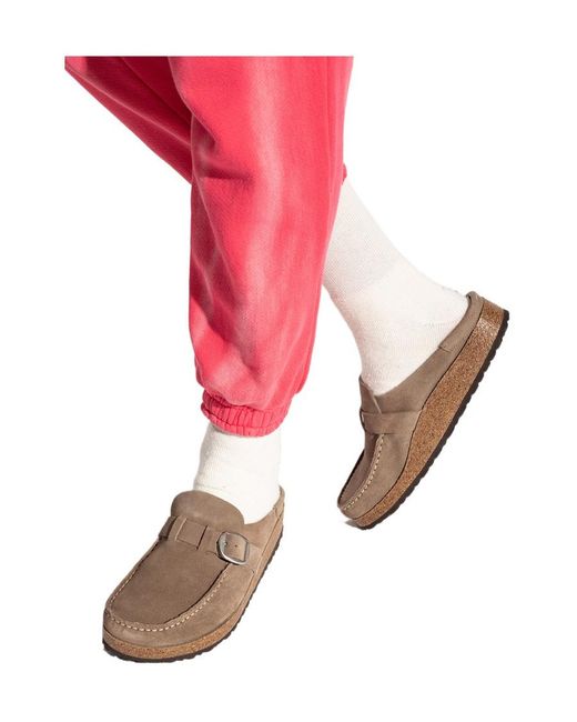 Birkenstock Brown Buckley Buckle Detailed Slip-On Mules
