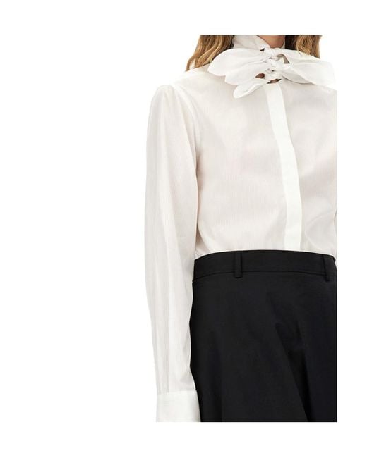 Moschino White Long Sleeve Shirt