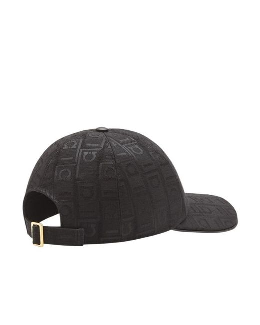 Ferragamo Gray Ferragamo Monogram Jacquard Baseball Cap for men