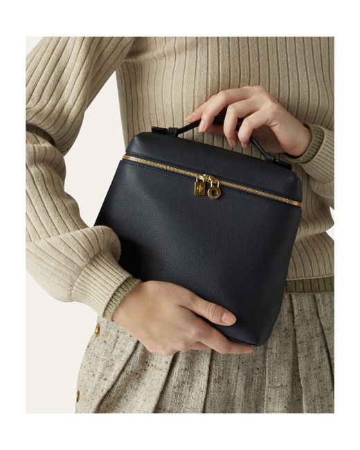 Loro Piana Black Extra Pocket Backpack