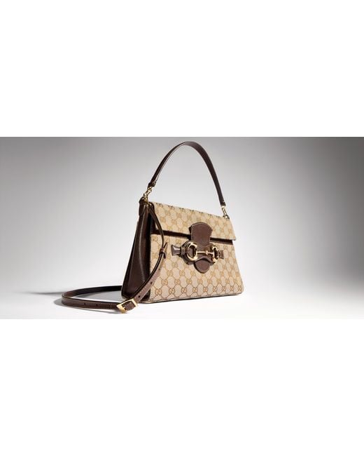 Gucci Natural Horsebit Duomo Medium Top Handle Bag