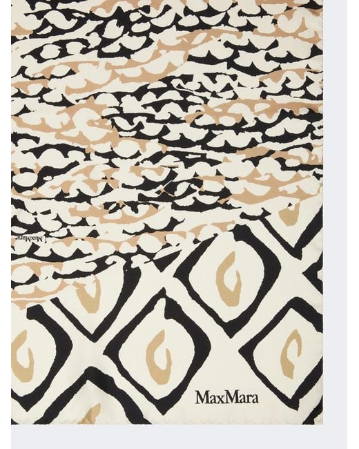 Max Mara Multicolor Carre Pattern-Printed Scarf