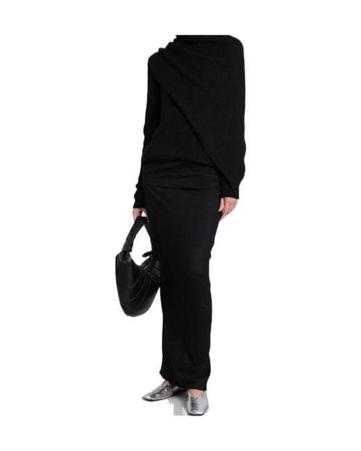 Entire studios Black Draped Knit Jumper for men
