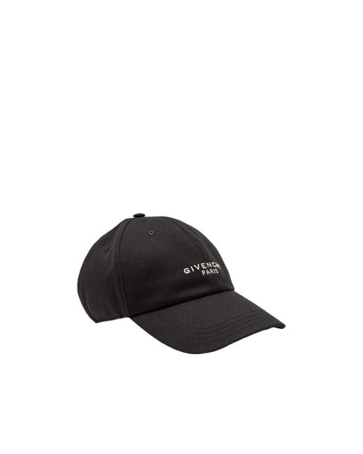 Givenchy Black Logo-Embroidered Cnavas Cap for men