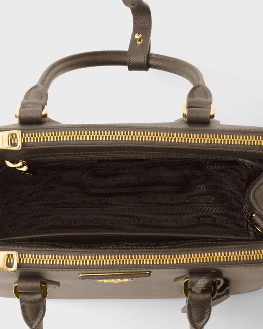 Prada Brown Galleria Small Saffiano Leather Bag