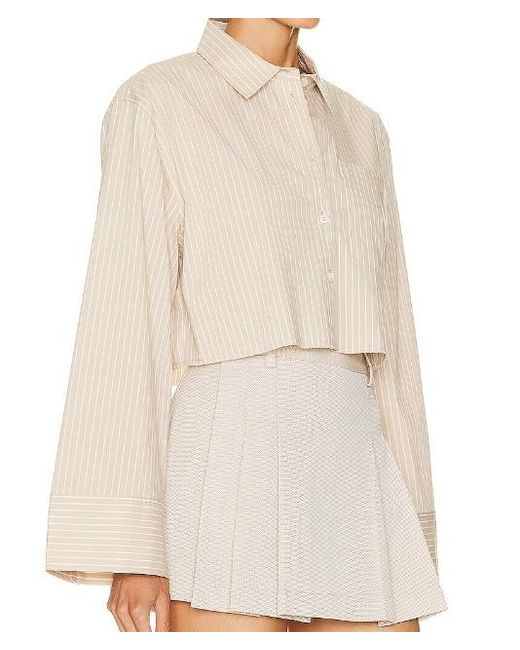 FRAME Natural Classic-Collar Long-Sleeve Shirt