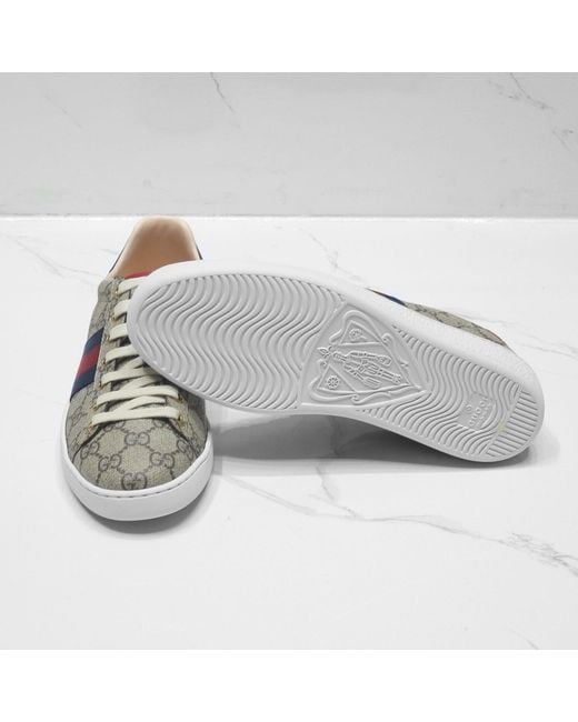 Gucci Pink Ace Gg Supreme Sneakers
