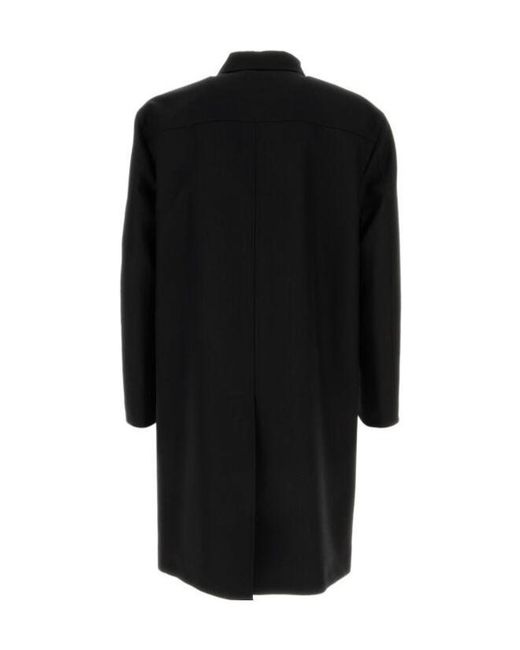 Gucci Black Logo Patch Coat for men