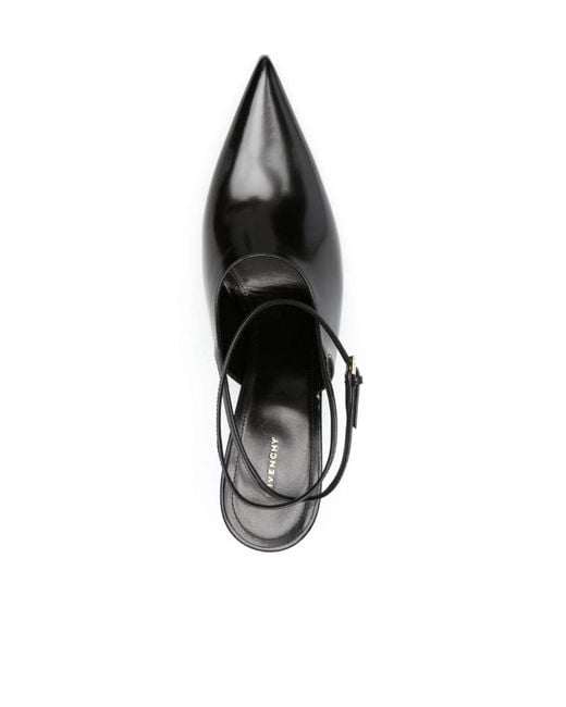 Givenchy Black Show Pointed-Toe Slingback Pumps