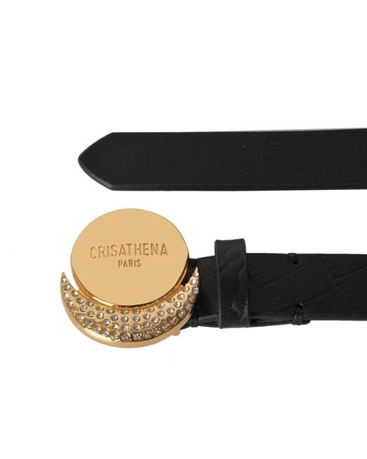 Crisathena Black Logo Belt