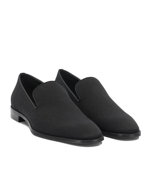 Christian Louboutin Black Slip-On Loafers for men