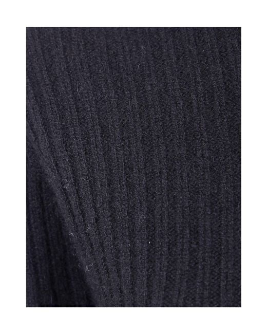 Uma Wang Blue Long Sleeve Crewneck Jumper