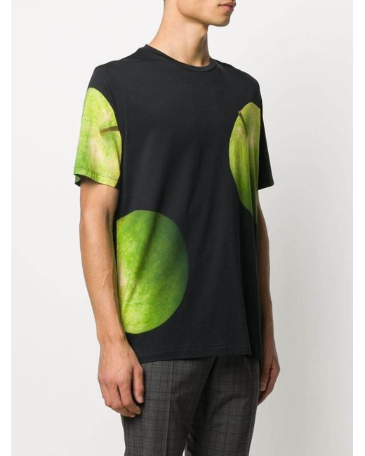 Paul Smith Black Apple Print T-Shirt for men