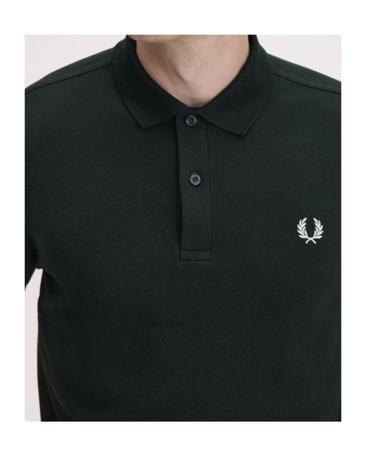Fred Perry Black Short-Sleeved Polo Shirt for men
