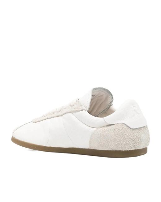 Represent White Lace-Up Sneakers for men