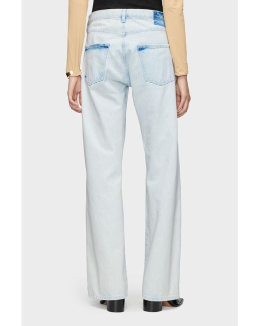 Maison Margiela Blue Bleached Straight-Leg Jeans