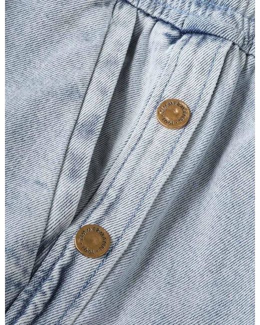 Zimmermann Gray Runway Rebellion Denim Snap Pant