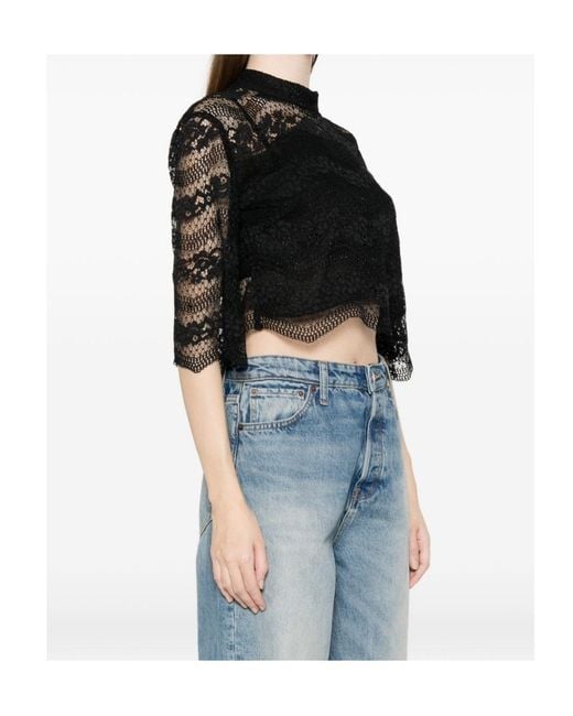 Twinset Black Laced Blouse