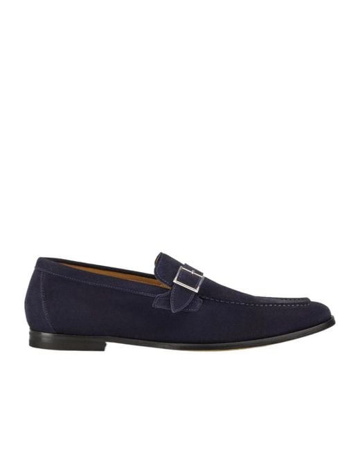 Doucal's Blue Norwuz Buckle Moccasins for men
