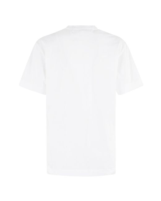 COMME DES GARÇONS PLAY White Crew Neck T-Shirt