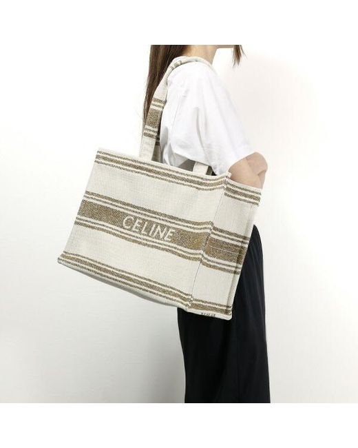 Céline Natural Logo Tote Bag