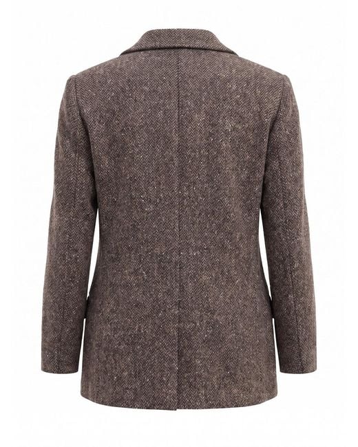 Brunello Cucinelli Brown Long-Sleeve Blazer