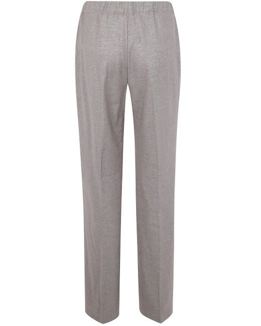 Seventy Gray Centre-Crease Straight Trousers