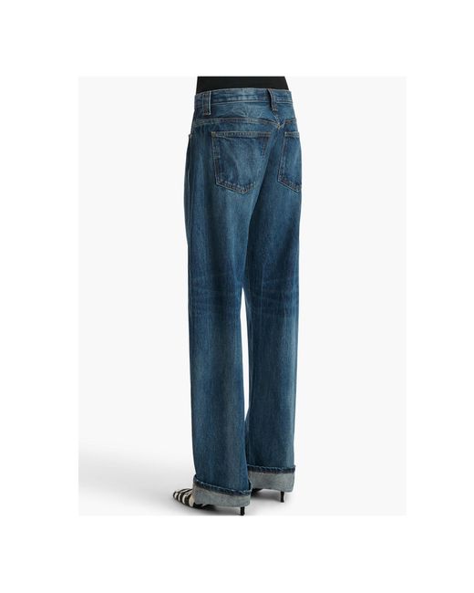 Khaite Blue Karo Straight-Leg Jeans