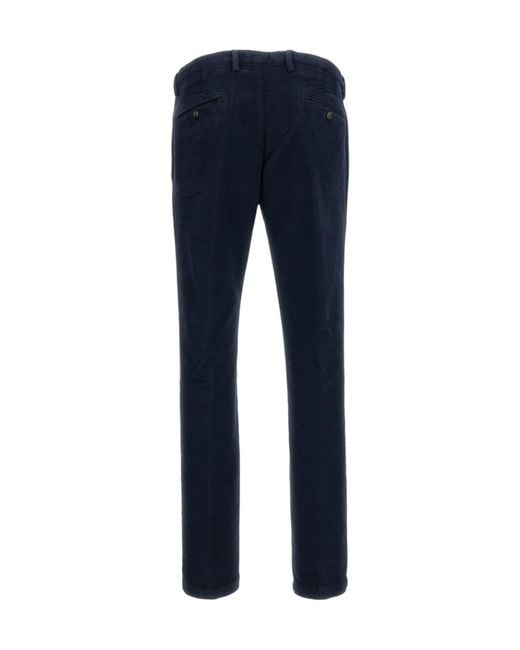 Briglia 1949 Blue Casual Pants With Belt Loops for men